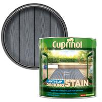Cuprinol Anti-Slip Decking Stain 2.5L Silver Birch in Grey