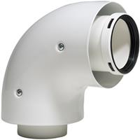 Vokera 90deg Flue Bend All Flues in White