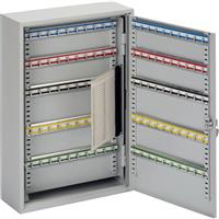 Burg-Wachter Heavy Duty Key Cabinet 100 Hooks in Grey Steel