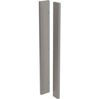 Kitchen Kit Flatpack J-Pull Kitchen Cabinet Corner Post Super Gloss 720mm in Dust Grey MFC