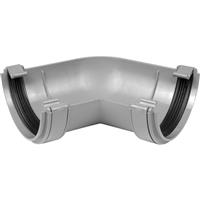 Aquaflow 112mm Half Round Gutter Angle 120deg in Grey PVCU