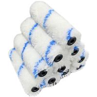 Pinnacle Mini Medium Pile Roller Sleeves 4" (10 Pack) in White Acrylic