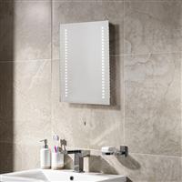 Sensio Ester LED Bathroom Mirror Cool 650 x 500mm in White Mirrored Glass