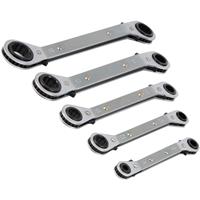 Unbranded Offset Ratchet Spanner Set (5 Piece) Carbon Steel