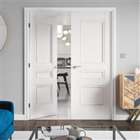 JB Kind Osborne 3P O/S Primed Internal Door 35 x 1981 x 686mm in White Mdf