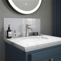 Splashback Pearl Shimmer Self-Adhesive Glass Bathroom 600 x 250mm in Grey