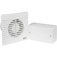Airvent 100mm SELV 12V Low Profile Extractor Fan Standard in White ABS