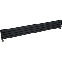 Ximax Bristol Double Horizontal Designer Radiator 236 x 1800mm 2758Btu in Anthracite Steel