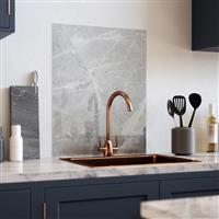 Splashback Pietra Self-Adhesive Glass 900 x 750mm in Grey