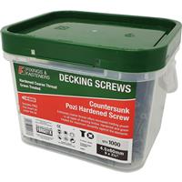 Forgefix Single Thread Deck & Outdoor Pozi Screw 4.5 x 60mm (1000 Pack) in Green