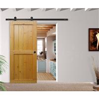 Coburn Flat Track 100 Top Mount Hanger System One Door 1500mm - Finish in Black Nylon/Steel