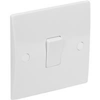 Axiom 10A Low Profile Switch 1 Gang 2 Way Trade Pack (10 Pack) in White Plastic