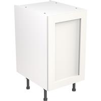 Kitchen Kit Flatpack Shaker Kitchen Cabinet Base Unit Ultra Matt 450mm in White MFC