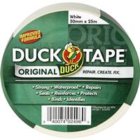 Duck Tape Duck Cloth Duct Tape 50mm x 25m in White