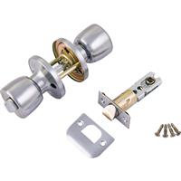 ERA Privacy Door Knob Set Satin in Silver