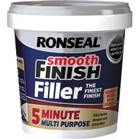 Ronseal 5 Minute Smooth Finish Filler 600ml in White