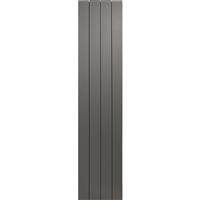 Towelrads Ascot Double Panel Designer Radiator 1800 x 407mm 3490Btu in Anthracite Aluminium