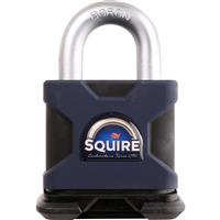 Squire Stronghold Solid Steel Padlock 50 x 10 x 26mm in Blue Hardened Steel