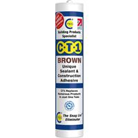 CT1 Adhesive & Sealant 290ml in Brown Plastic