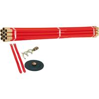 Rothenberger Drain Rod Set (12 Piece) in Red Brass