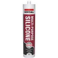 Soudal Trade Multi Purpose Silicone 270ml in White Plastic