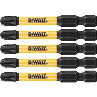 DeWalt FlexTorq Impact Rated Torsion Bit PZ3 (5 Pack) in Black