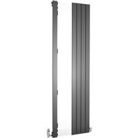 Ximax Oxford Mirror Single Designer Radiator 1800 x 595mm 2894BTU in Anthracite Steel