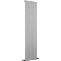 Ximax Oxford Single Designer Radiator 1800 x 445mm 2836Btu in Silver Steel