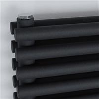 Ximax Kingston Duo Horizontal Designer Radiator 610 x 1200mm 4402Btu Structure in Anthracite Steel