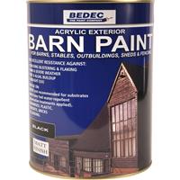 Bedec Barn Paint Matt 5L in Black Plastic