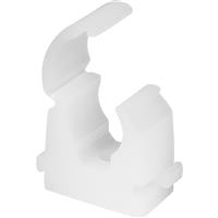 Talon Hinged Clip 10mm (100 Pack) in White Polypropylene