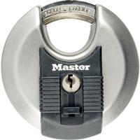 Master Lock EXCELL Stainless Steel Disc Padlock 70 x 10 x 16mm CS in Silver