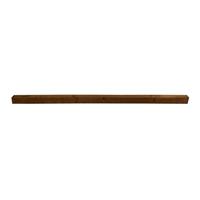 Forest Garden Brown Incised Fence Post 210 x 7.5 x 7.5 cm (4 Pack) in Dark Brown Timber