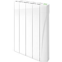 TCP Smart WiFi Oil Filled Electric Radiator 500W - 575mm x 425mm in White Aluminium