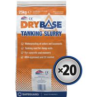 Safeguard Drybase BBA Tanking Slurry 25kg Grey (20 Pk)