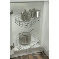 Hafele Kitchen Carousel 1/2 Circle in Chrome