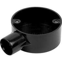 Profix 20mm PVC Conduit Box 1 Way in Black