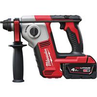 Milwaukee M18 Compact SDS+ 2-mode Rotary Hammer 2 x 4.0Ah in Red