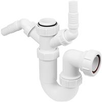 McAlpine WM11 Washing Machine Trap 75mm 1 1/2" in White