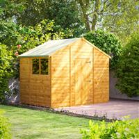 Powersheds Power Apex Shed 6' x 10' in Natural Timber
