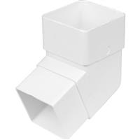 Aquaflow 65mm Square Offset Bend 112.5deg in White PVCU