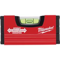 Milwaukee MINIBOX Spirit Level 100mm in Red Aluminium