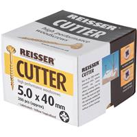 Reisser Cutter Pozi Screw 5.0 x 40mm (200 Pack) in Gold
