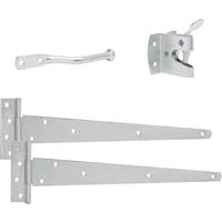 GateMate Pedestrian Gate Kit Galvanised in Silver Galvanised Steel