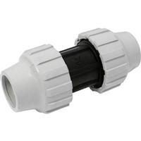 Aquaflow MDPE Straight Coupling 25mm in White
