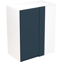 Kitchen Kit Flatpack J-Pull Kitchen Cabinet Wall Blind Corner Unit Ultra Matt 600mm in Indigo Blue MFC