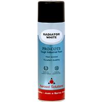 Aerosol Solutions Radiator Spray Paint 500ml Gloss in White