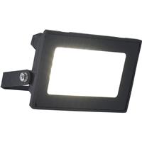 Lutec Halo Slim LED Floodlight IP65 10W 950lm 4000K in Black Aluminium