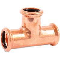 Made4Trade Press Fit Equal Tee 28mm in Copper