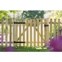 Forest Garden 3ft Heavy Duty Pale Gate (0.90m high) 3' x 3' in Natural Timber